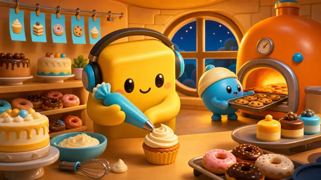 Bop Bakery gameplay poster